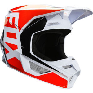 Casque cross Fox v1 prix blanc/orange fluo
