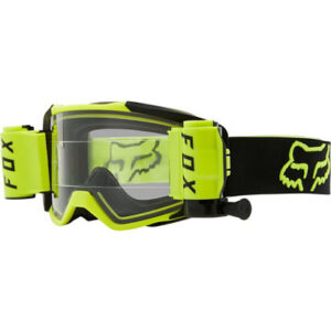 masque cross Fox Vue jaune fluo