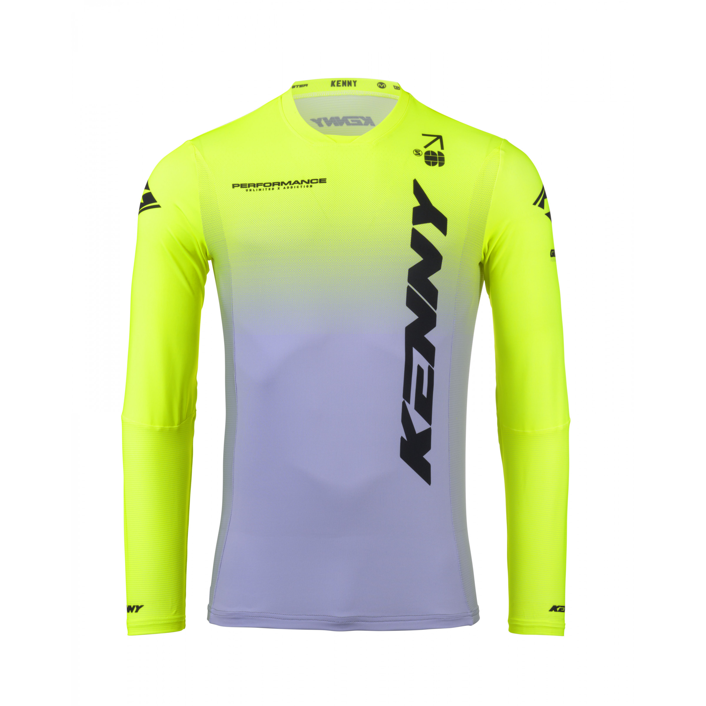 Maillot cross Kenny Performance Gradient Grey Neon