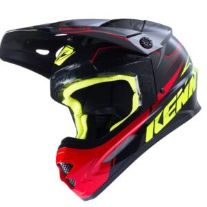 Casque cross  Kenny Track Gris Jaune Noir Rouge